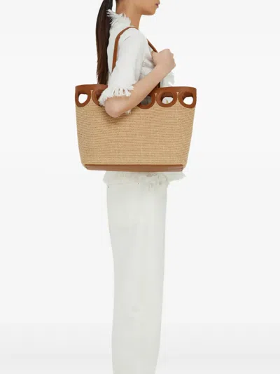 Ferragamo Large Raffia Tote Bag