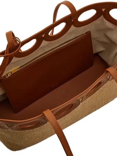 Ferragamo Large Raffia Tote Bag