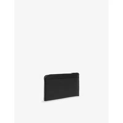 Smythson Black Ludlow Flat Leather Travel Organiser