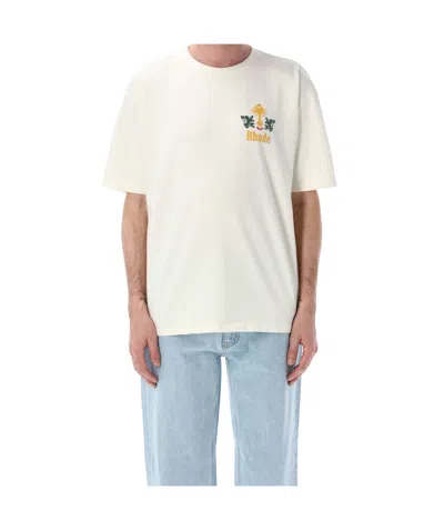 Rhude Tobacco Crew Neck Graphic Print T-shirt