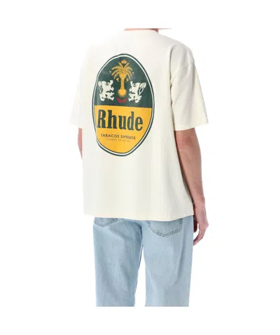Rhude Tobacco Crew Neck Graphic Print T-shirt