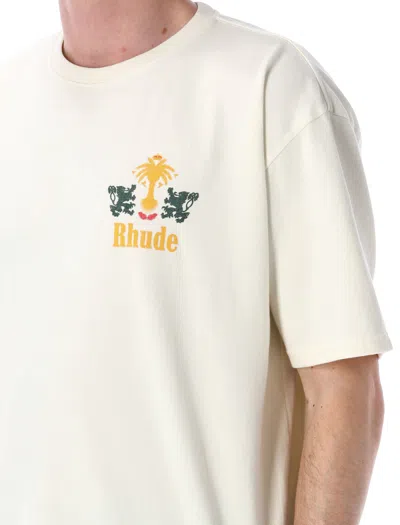 Rhude Tobacco Crew Neck Graphic Print T-shirt