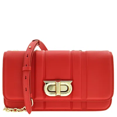 Ferragamo Twist Lock Gancini Shoulder Bag