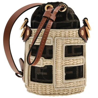 Fendi Drawstring Cross Body Bucket Bag