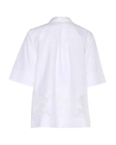 P.a.r.o.s.h Embroidered Floral Collared Top