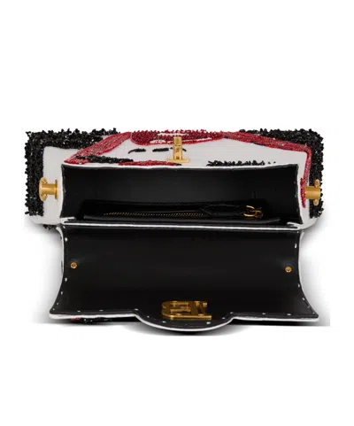 Balmain B-buzz Dynasty Make Up Bag In Embroidered Satin