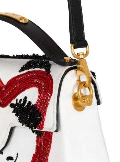 Balmain B-buzz Dynasty Make Up Bag In Embroidered Satin