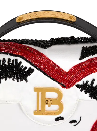 Balmain B-buzz Dynasty Make Up Bag In Embroidered Satin
