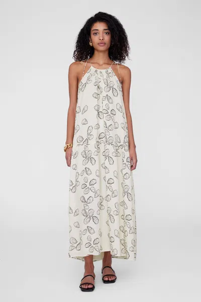 Anine Bing Santana Dress In Bone Oyster