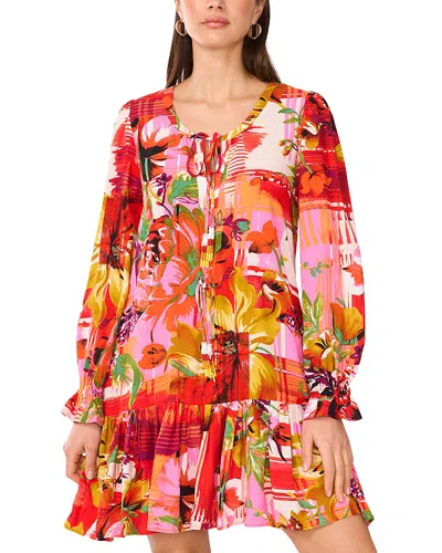 Vince Camuto Floral Long Sleeve Minidress