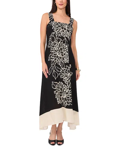Vince Camuto Placed Floral Midi Dress