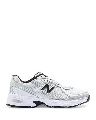 New Balance Mens Pink Taffy 740 V2 Mesh Trainers In Silver