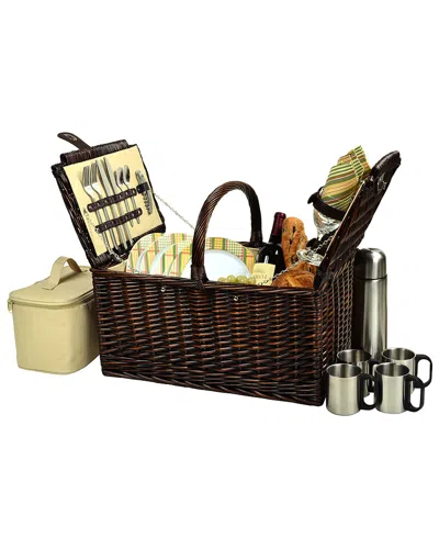 Picnic At Ascot Buckingham Picnic Basket For 4 With Coffee Set