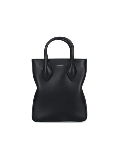 Ferragamo Tote Bag With Adjustable Strap And Top Handles