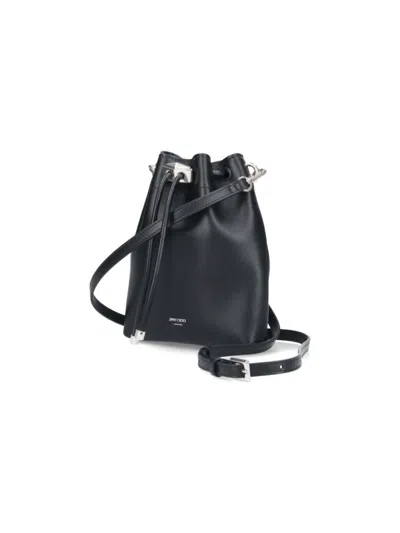 Jimmy Choo Bon Bon Metallic Leather Mini Bucket Bag