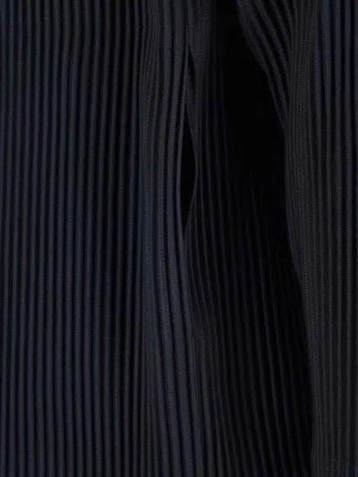 Issey Miyake Textured Pleated Lapel Jacket