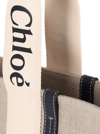 Chloé Woody Medium Canvas Tote