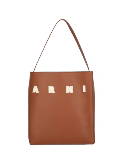 Marni Tote Bag With Elegant Lettering And Sophisticated Design
