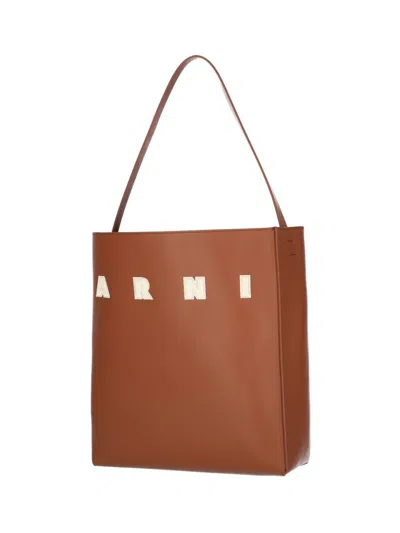 Marni Tote Bag With Elegant Lettering And Sophisticated Design
