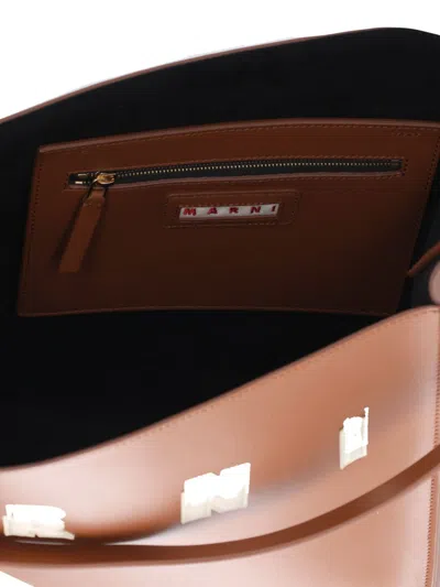 Marni Tote Bag With Elegant Lettering And Sophisticated Design