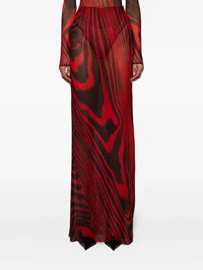David Koma Printed Skirt