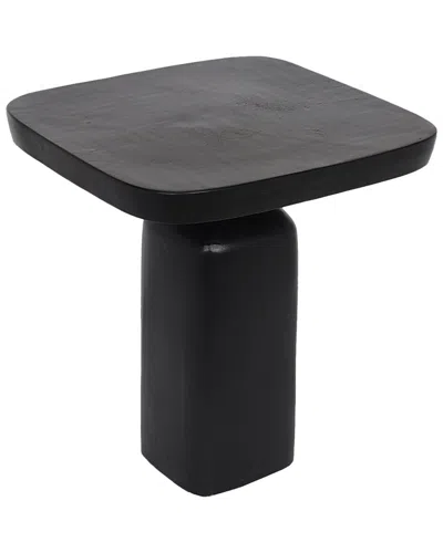 Bidkhome Aluminum Black Side Table Black