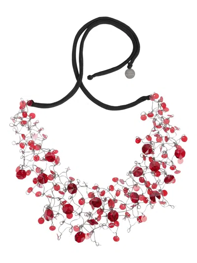 Maria Calderara Net Crystals Necklace