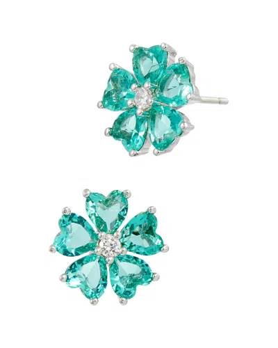 Savvy Cie Rhodium Plated Pariaba Cz Stud