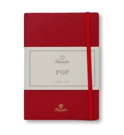 Assouline Notebook Pop - Grained - 14.5x11- Fire Red