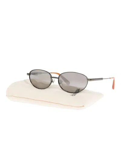Jacquemus Logo-print Sunglasses In Gray