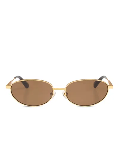 Jacquemus Logo-print Sunglasses In Multicolor