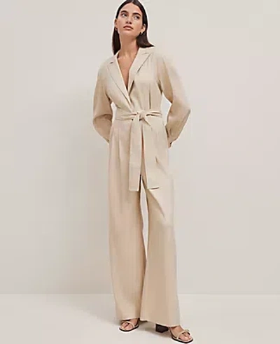 Ann Taylor Petite Lapel Wide-leg Jumpsuit