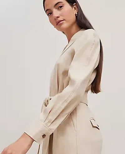 Ann Taylor Petite Lapel Wide-leg Jumpsuit