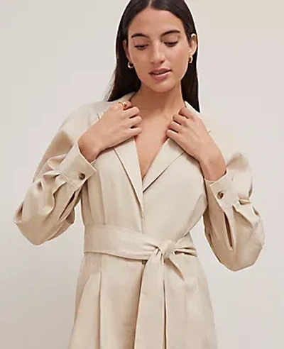 Ann Taylor Petite Lapel Wide-leg Jumpsuit