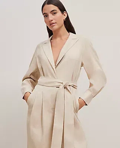 Ann Taylor Petite Lapel Wide-leg Jumpsuit