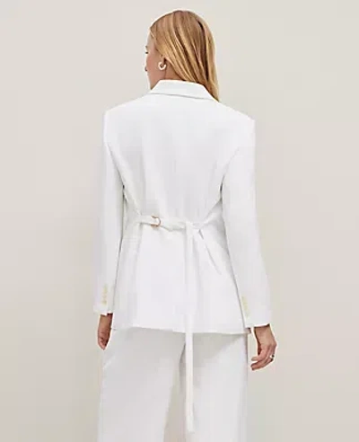 Ann Taylor Petite Crinkle Belted-back Blazer