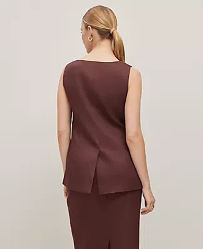 Ann Taylor The Long Crew Neck Vest