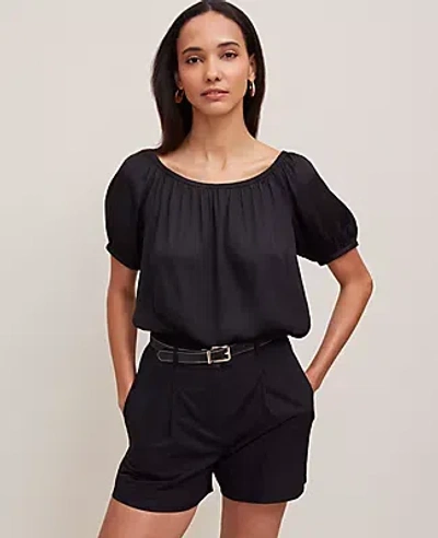 Ann Taylor Petite Bubble Hem Top