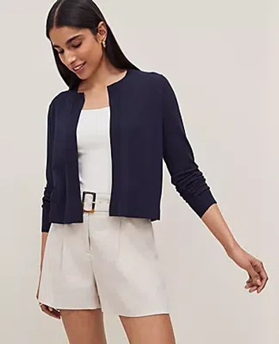 Ann Taylor Cropped Open Cardigan