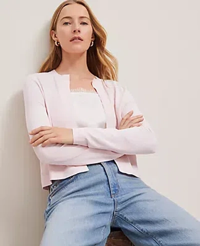 Ann Taylor Petite Cropped Open Cardigan
