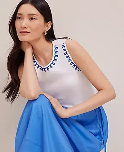 Ann Taylor Stitch Ponte Shell Top