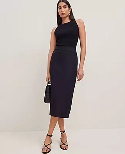 Ann Taylor Petite Linen-blend Midi Skirt