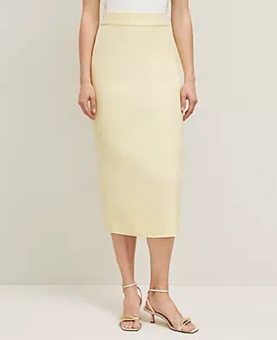 Ann Taylor Petite Linen-blend Midi Skirt