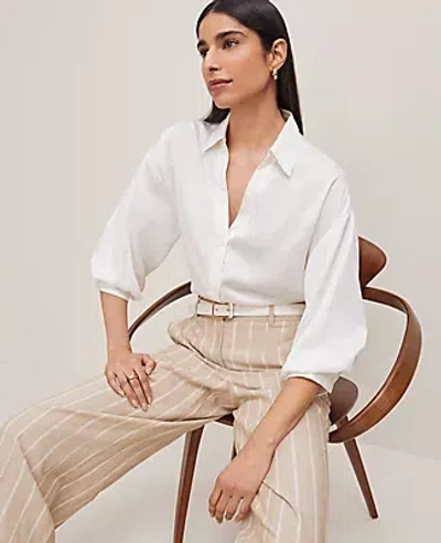 Ann Taylor Blouson Sleeve Shirt