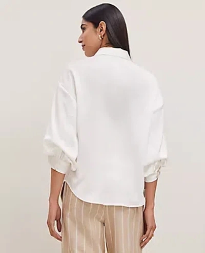 Ann Taylor Blouson Sleeve Shirt