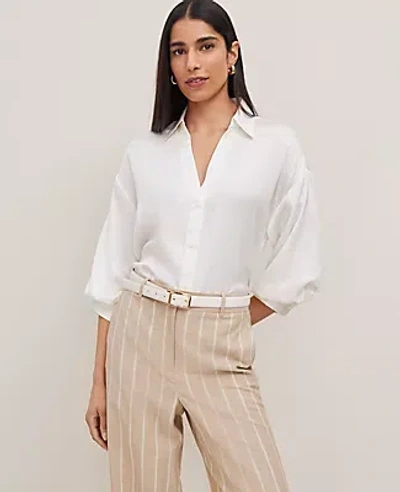 Ann Taylor Blouson Sleeve Shirt
