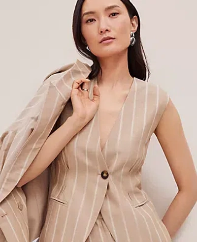 Ann Taylor The Petite Tucked Waist Vest