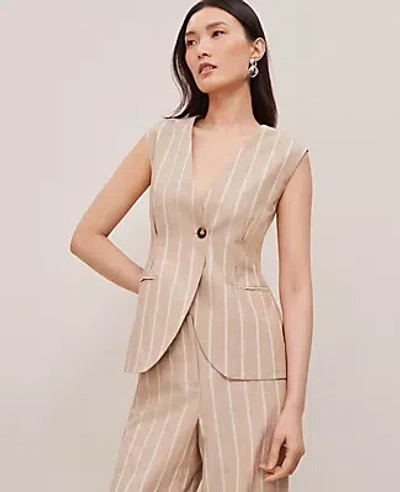 Ann Taylor The Petite Tucked Waist Vest