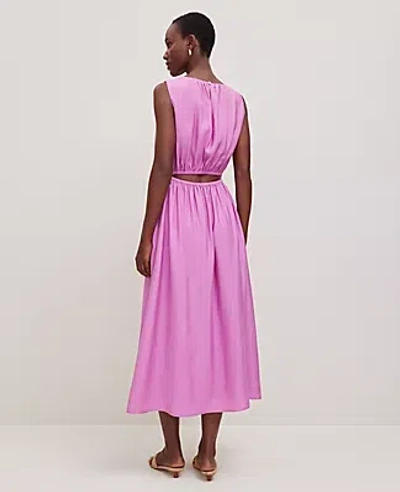 Ann Taylor Cutout Back Midi Dress