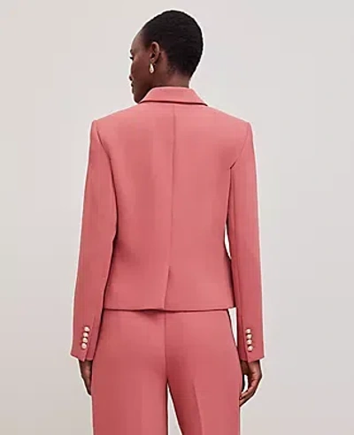 Ann Taylor Petite Crinkle Fitted Blazer